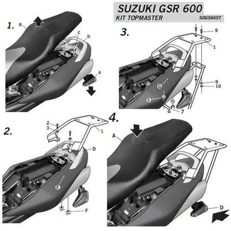 TOP MASTER SUZUKI GSR 600'06