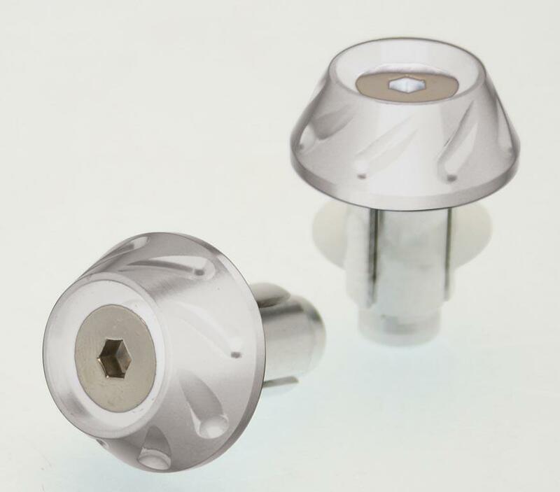 Punteras de manillar BIHR Ø14-17mm Plata
