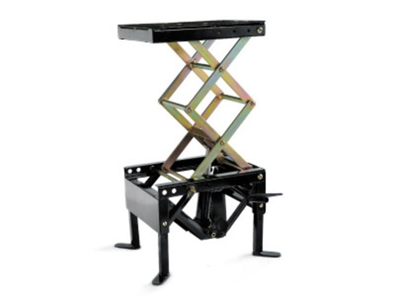 Elevador hidraulico central off road BIHR negro (ruedas no incluidas)