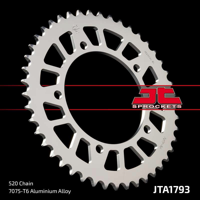Corona JT Aluminio negro JT 1793 con 46 dientes