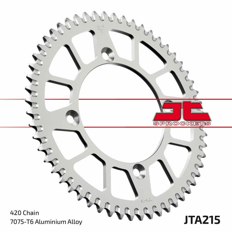 Corona JT Aluminio rojo JT 215 con 56 dientes