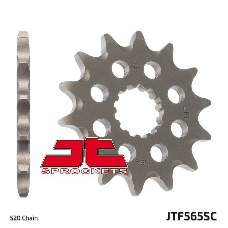 Piñón JT 565SC autolimpiable de acero com 12 dientes