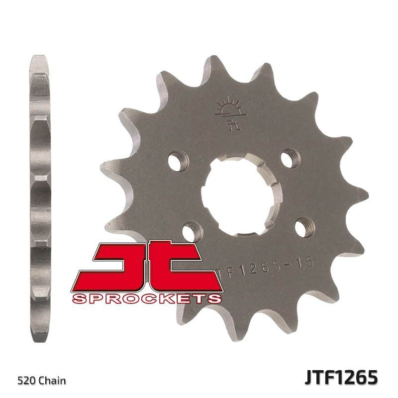 Piñón JT SPROCKETS acero estándar 1265 - Paso 520