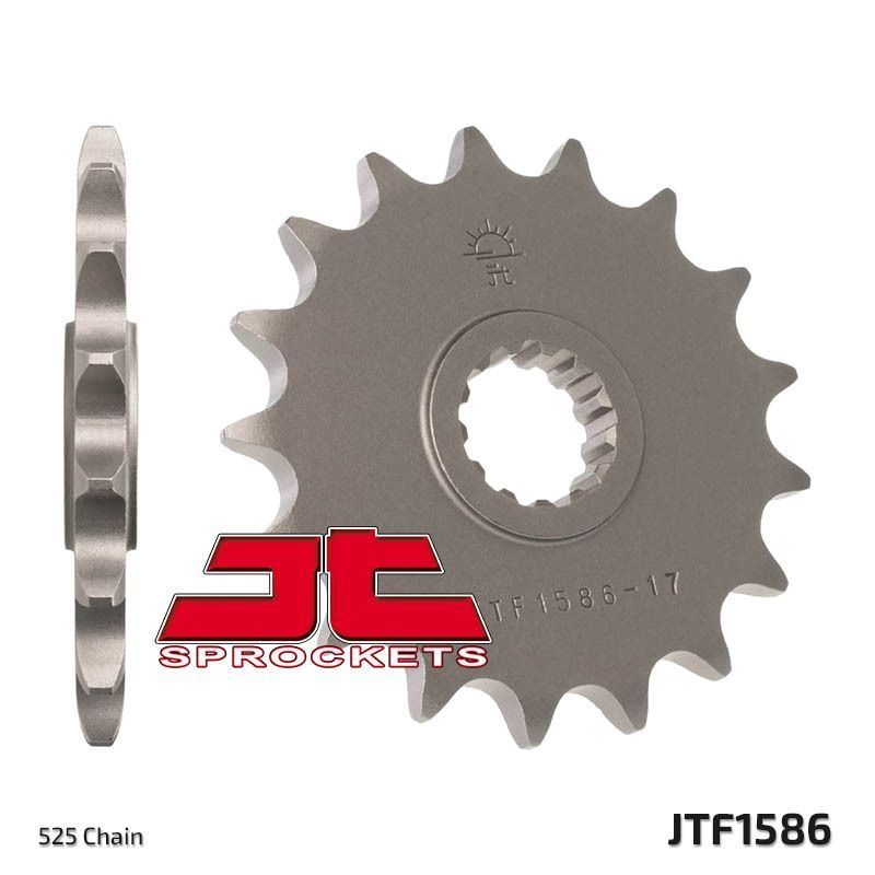 Piñón JT SPROCKETS acero estándar 1586 - Paso 525