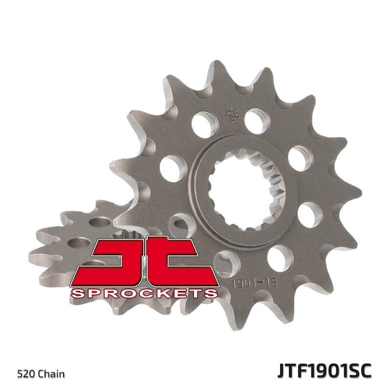 Piñón JT SPROCKETS acero autolimpiable 1901 - Paso 520