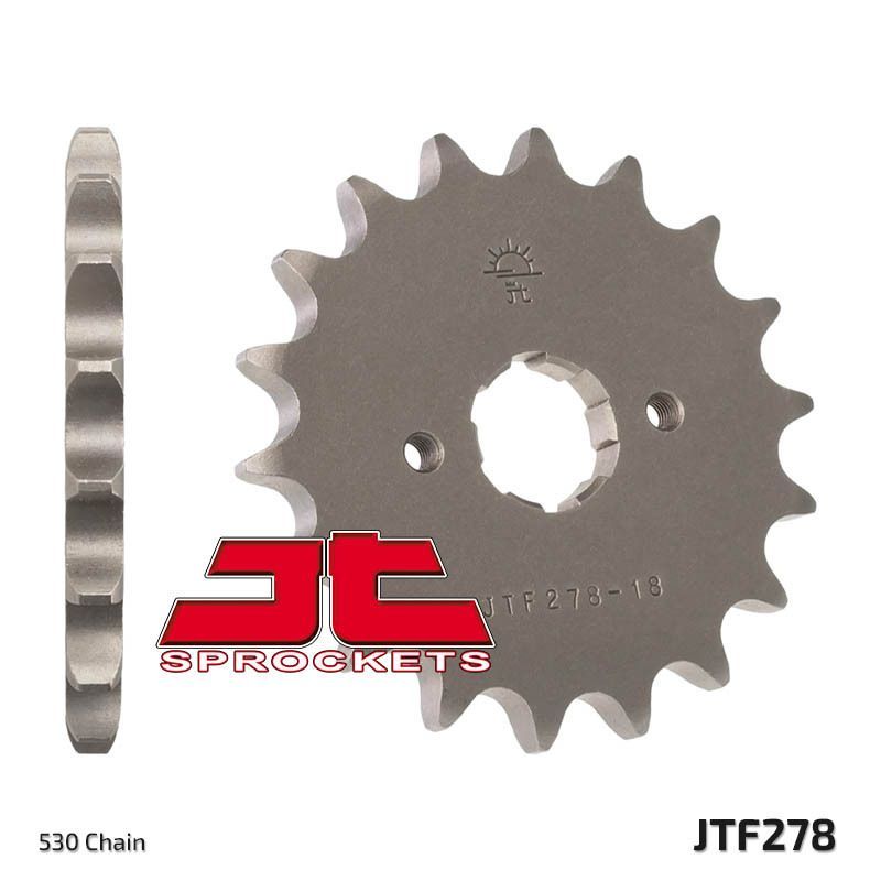 Piñón JT SPROCKETS acero estándar 278 - Paso 520