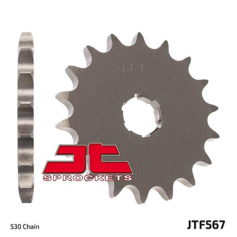 Piñon JT 567 de acero con 16 dientes