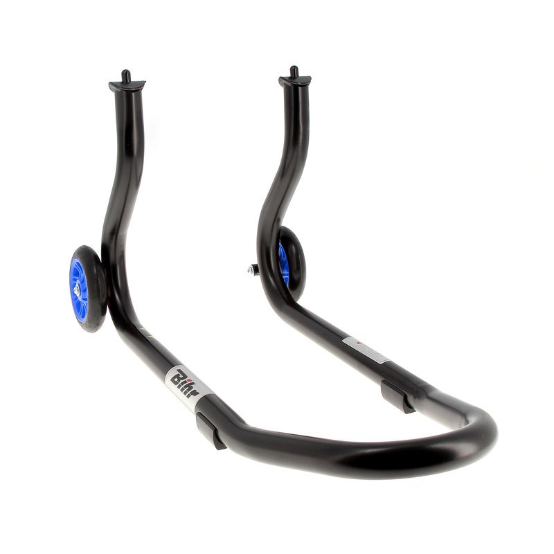 Caballete delantero BIHR Home Track color negro mate y ruedas azules