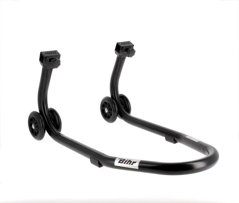 Caballete delantero BIHR Home Track color negro mate y ruedas negras