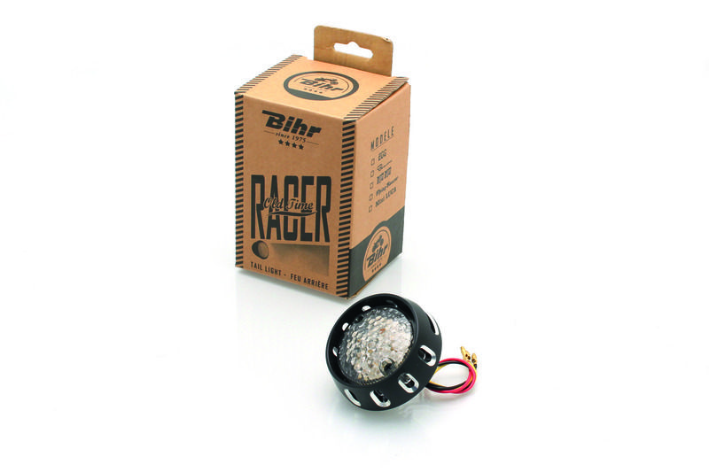 Piloto trasero LED homologado BIHR flying saucer negro