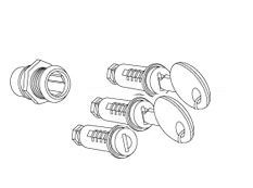 LOCKS SET 3 UN. SHAD MAKELOCKS