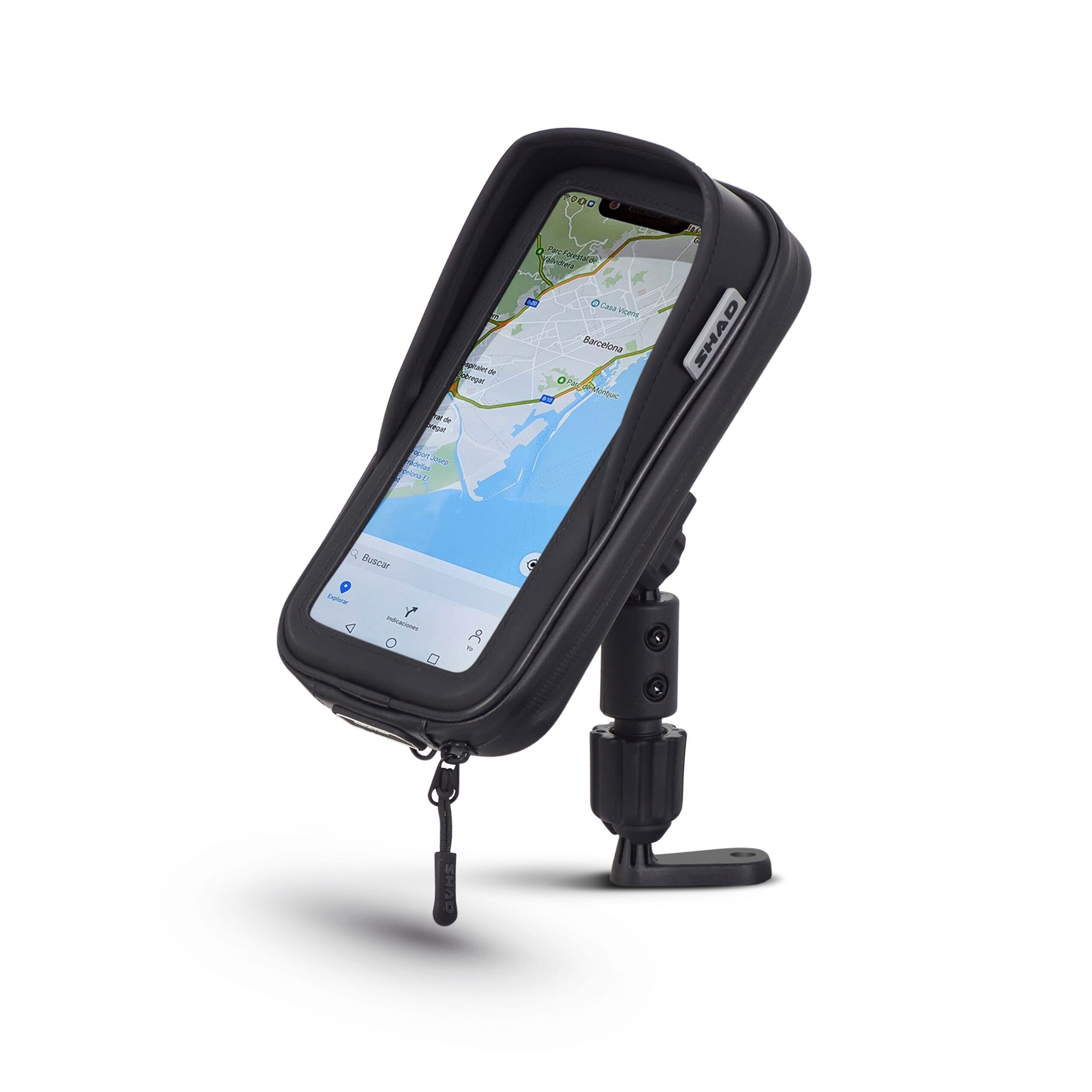 Soporte para smartphone SHAD - Fijación en el espejo SG71, 180 x 90 mm