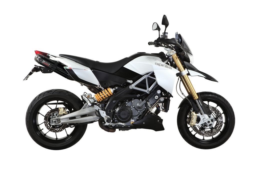 Escape Mivv 2 Suono black con tapa carbono Aprilia Dorsoduro 1200 2012-16
