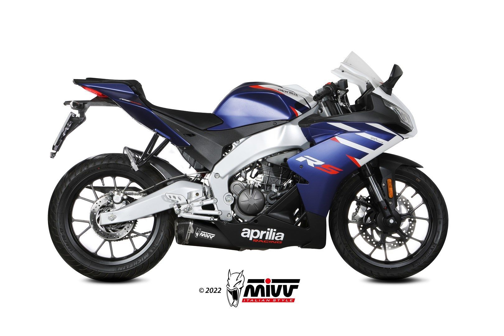 Escape Mivv Full system 1x1 Delta Race black Aprilia RS 125 2021-24