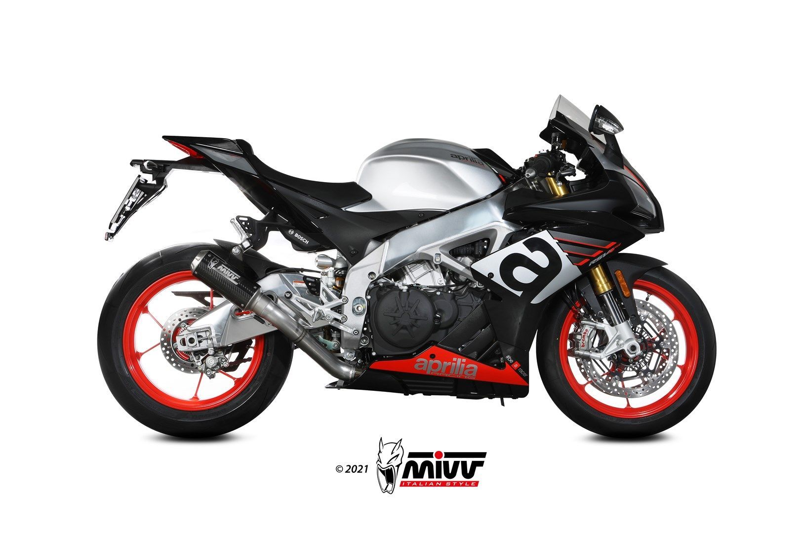 Escape Mivv  Mk3 carbono Aprilia RSV4 2017-20