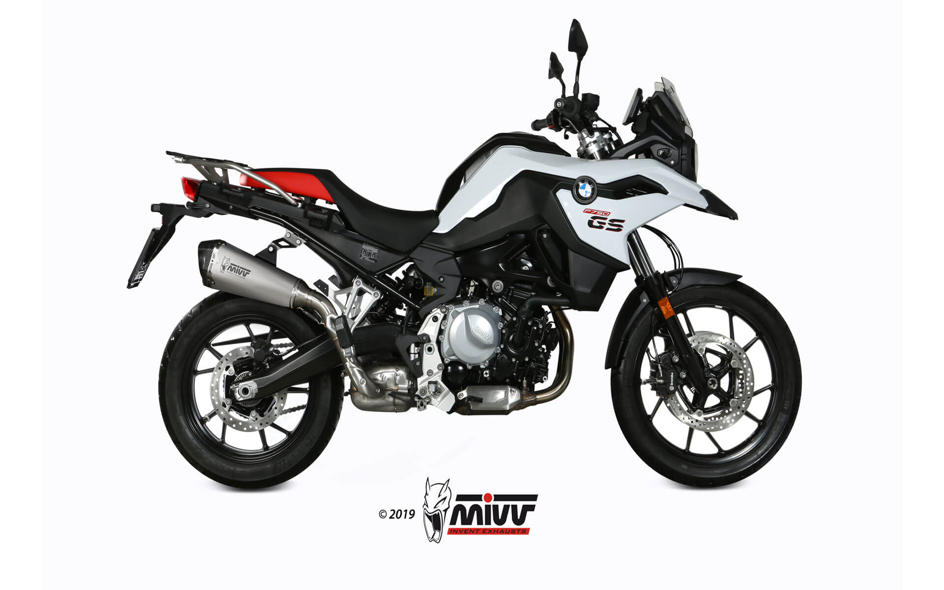 Escape Mivv  Delta Race inox BMW F 750 GS / F 850 GS 2018-24
