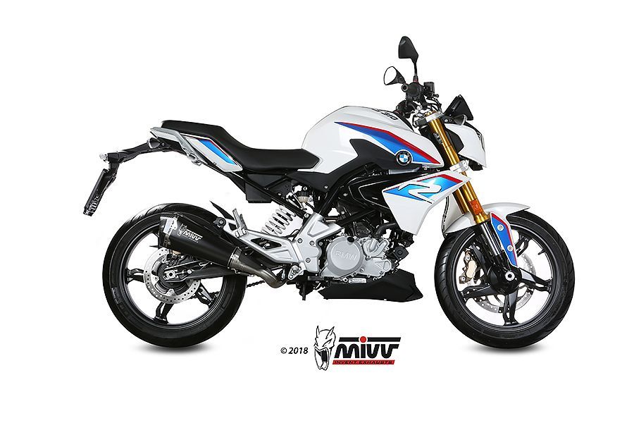 Escape Mivv Full system 1x1 Delta Race black BMW G 310 R 2018-24