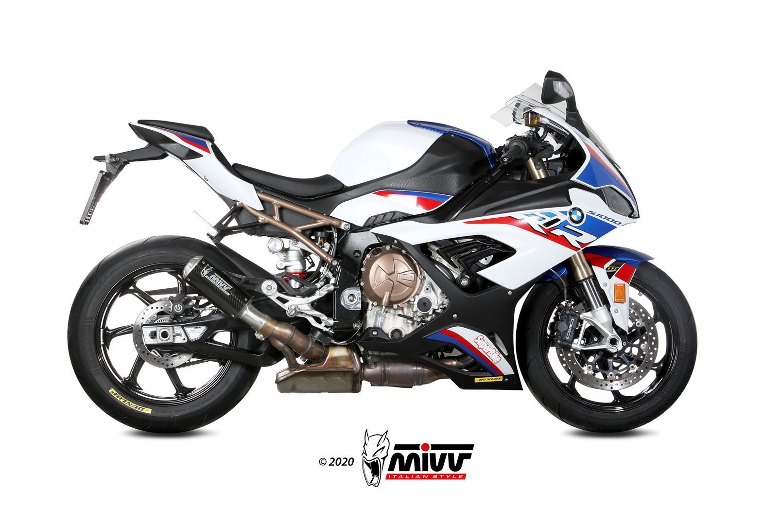 Escape Mivv  Mk3 carbono BMW S 1000 RR 2019-24