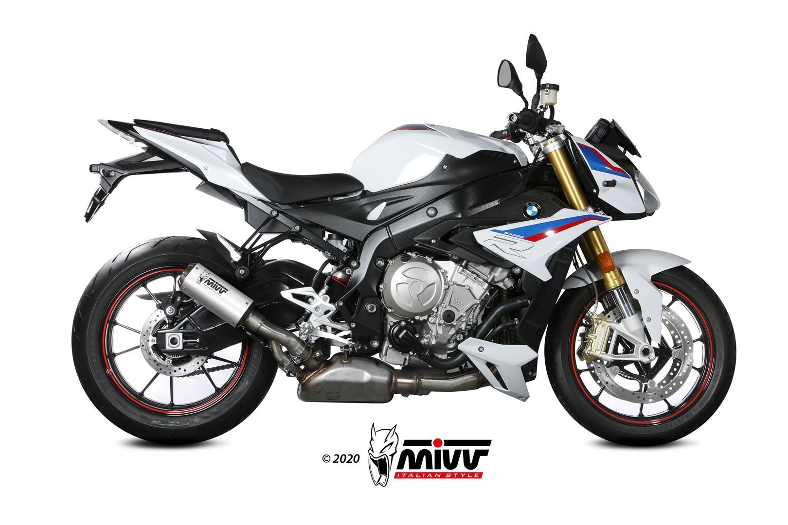 Escape Mivv Mk3 inox BMW S 1000 R 2017-20