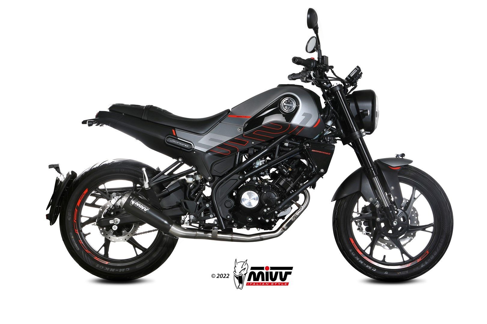 Escape Mivv Full system 1x1 X-M1 black Benelli Leoncino 125 2022-24
