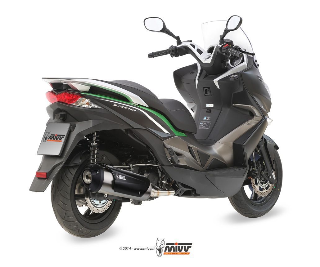 Escape Mivv Full system 1x1 Urban inox Kawasaki J300 / Kymco Dink Street / Downtown / Superdink