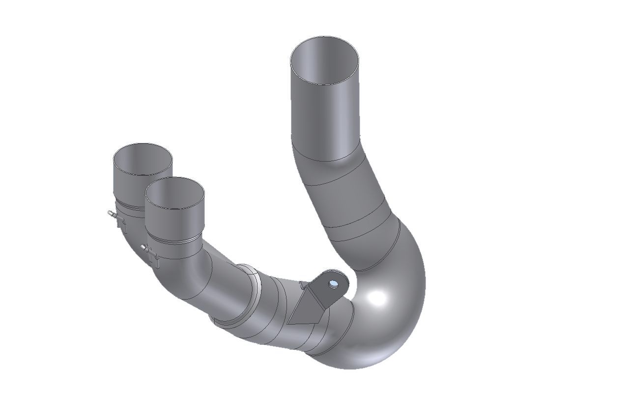 Escape Mivv Tubo no kat (compatible con silenciadores Escape Mivv y Original) Ducati Hypermotard 950 / SP 2019-20