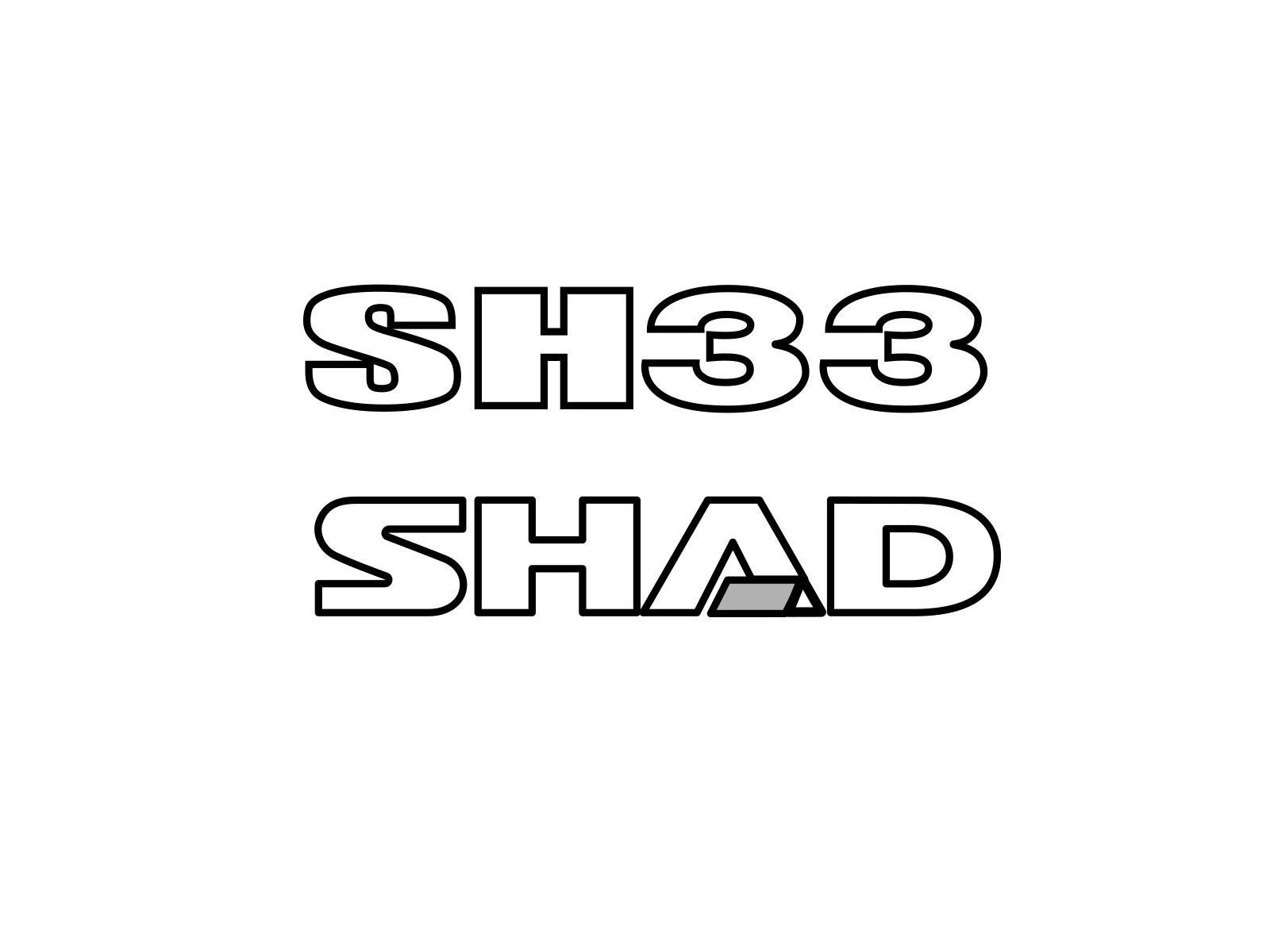 SET SIDE STICKERS GREY/SILVER