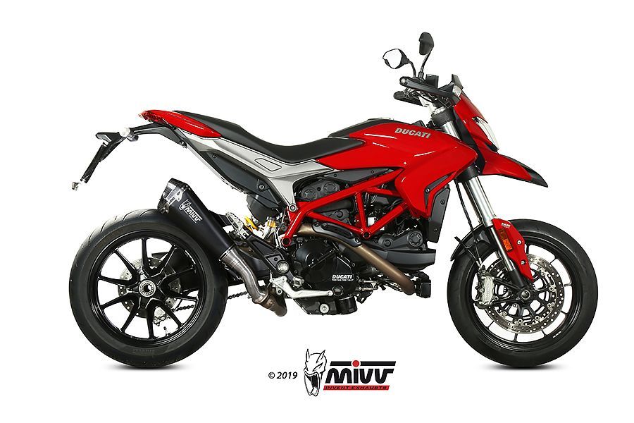 Escape Mivv Delta Race black Ducati Hypermotard 939 2016-18