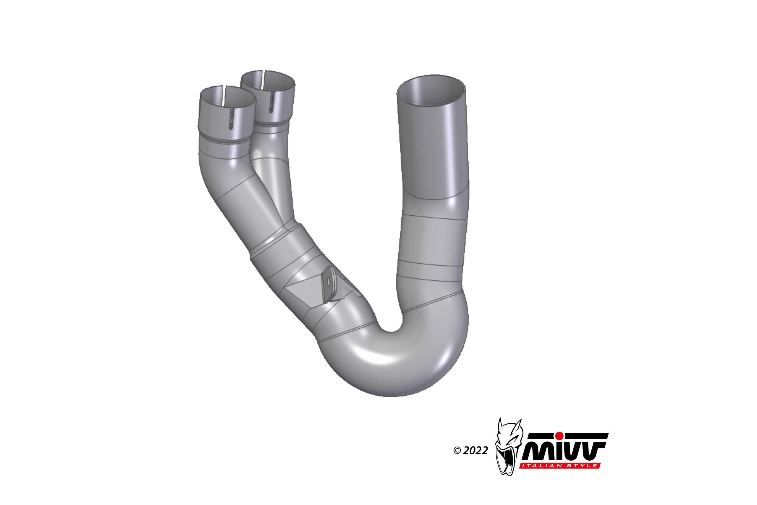 Escape Mivv Tubo no kat (compatible con silenciadores Escape Mivv y Originales) Ducati Hypermotard 950 2021-24