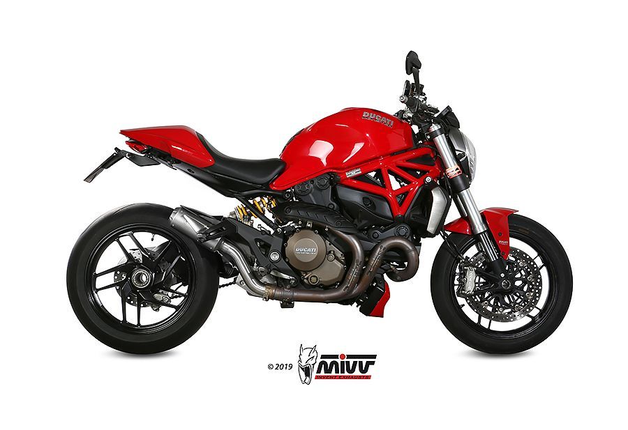 Escape Mivv Mk3 inox Ducati Monster 821 2014-17 / Monster 1200 / S 2014-16