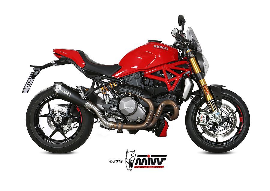 Escape Mivv  Delta Race black Ducati Monster 821 2018-20 / Monster 1200 2017-21