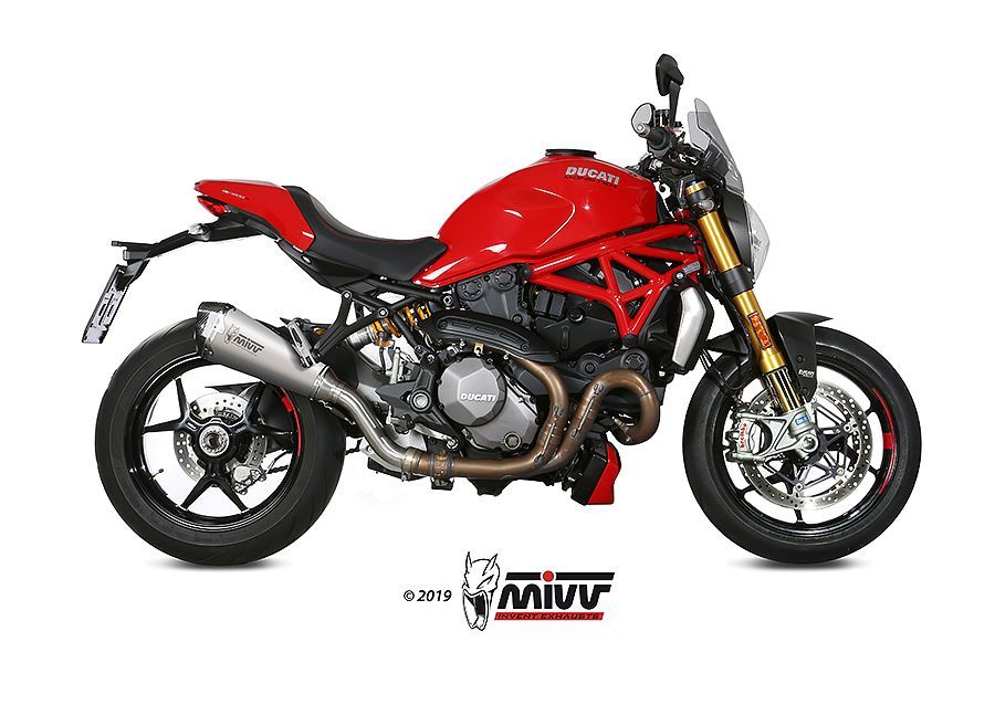 Escape Mivv Delta Race inox Ducati Monster 821 2018-20 / Monster 1200 2017-21