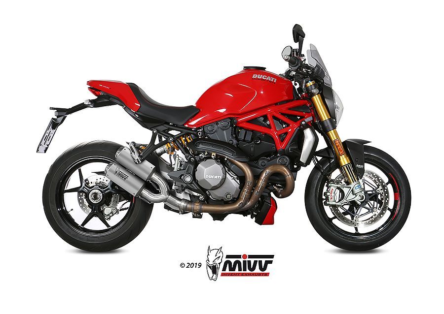Escape Mivv 2 Mk3 inox Ducati Monster 821 2018-20 / Monster 1200 2017-21