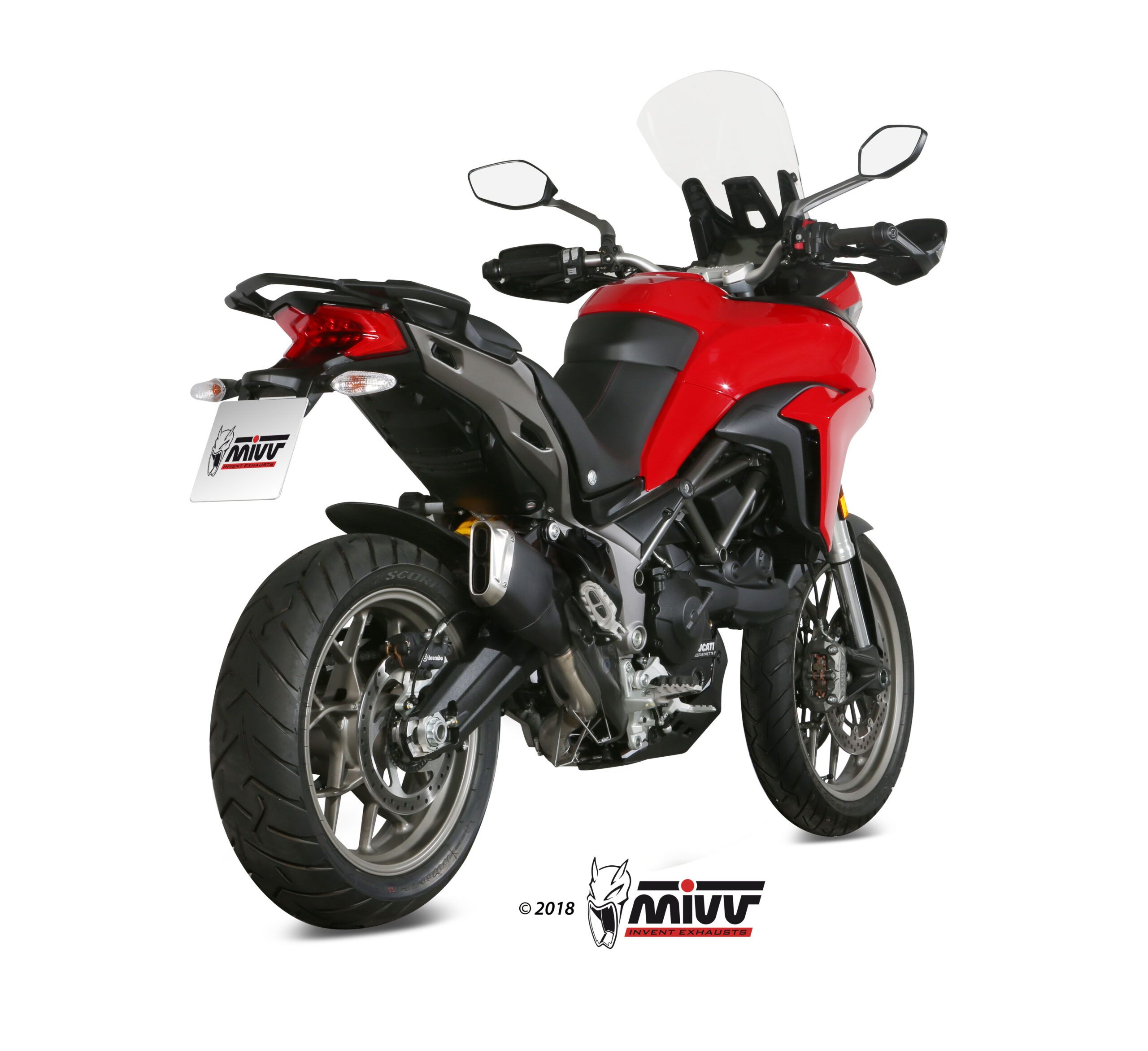 Escape Mivv Tubo no kat (compatible con Silencioso Escape Mivv y Original) Ducati Multistrada 950 / S 2017-21
