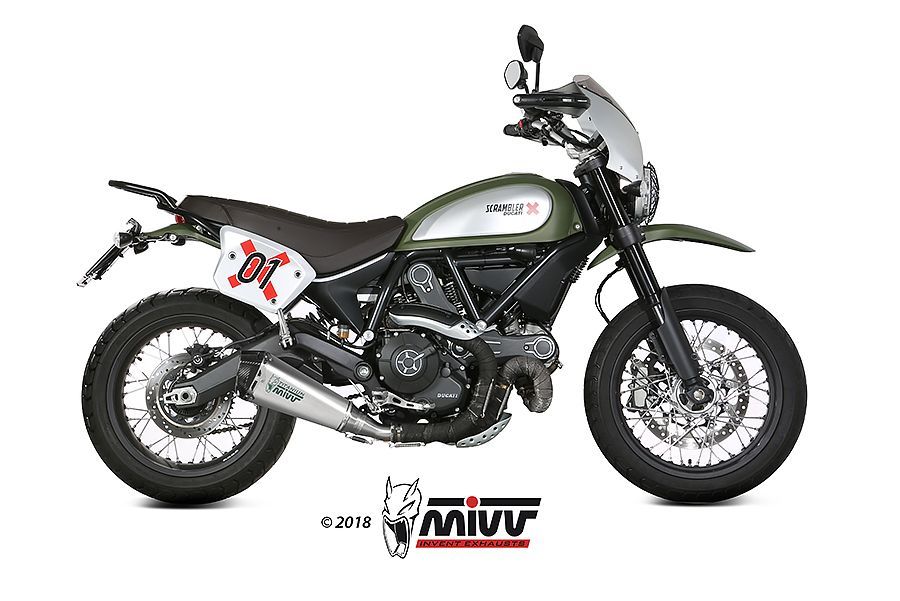 Escape Mivv Delta Race inox Ducati Scrambler 800 2015-20