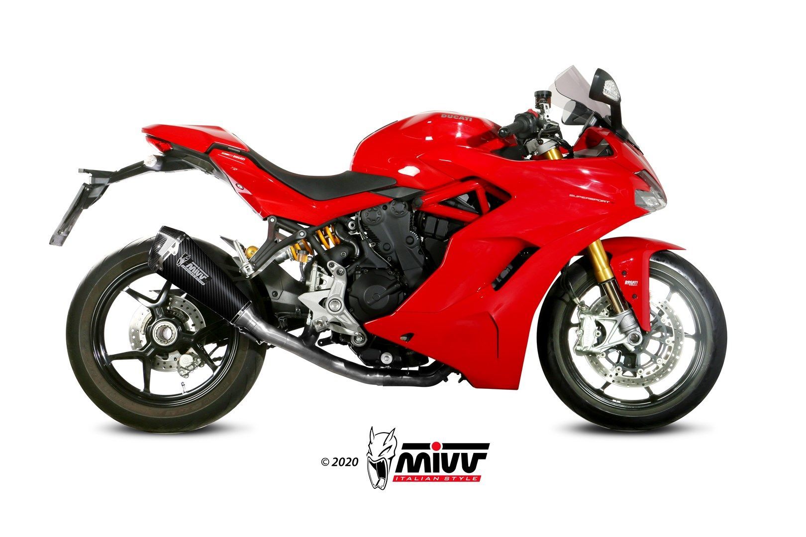 Escape Mivv  Delta Race carbono Ducati Supersport 939 / S 2017-20