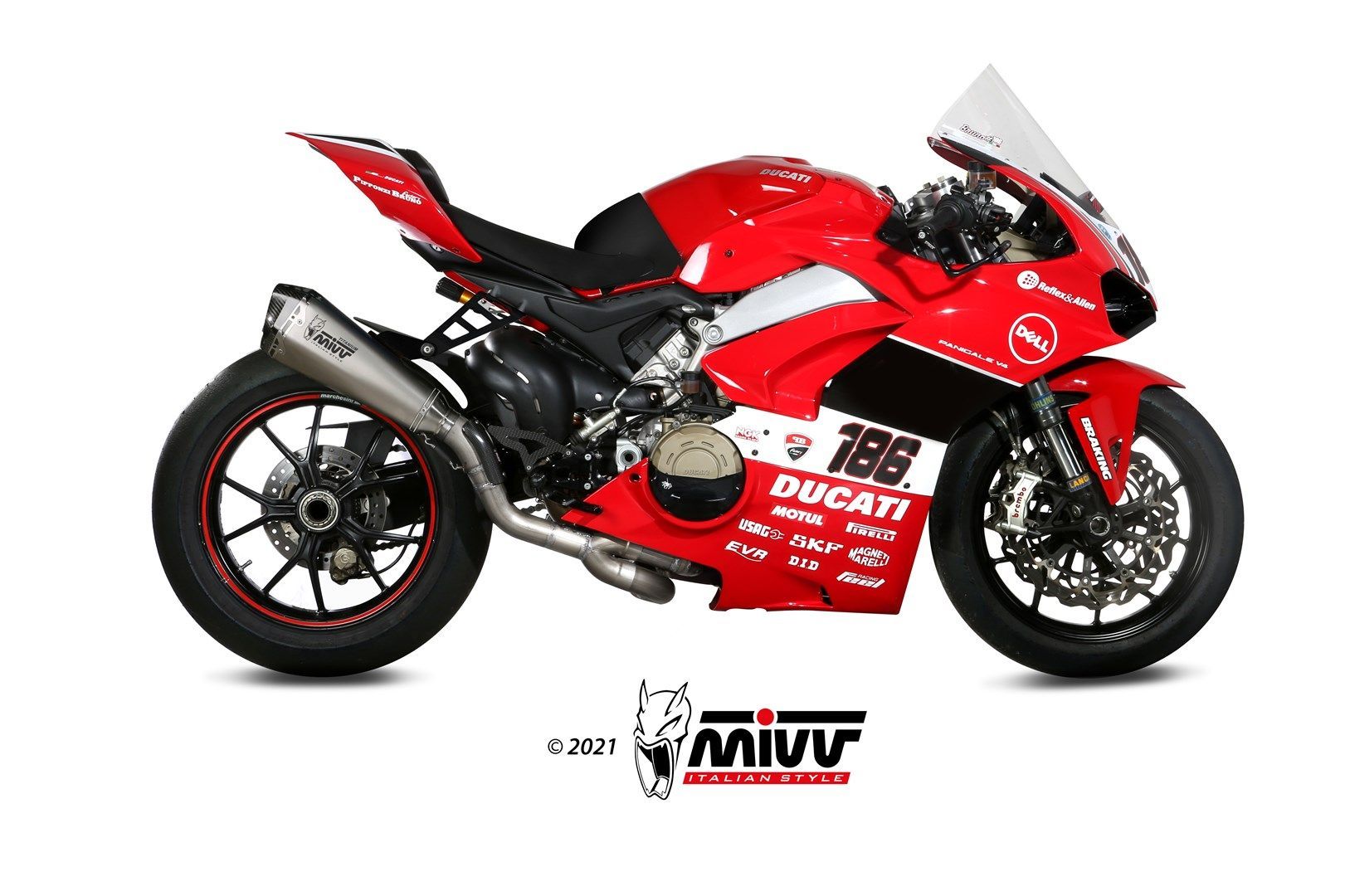 Escape Mivv Full system 2x1 Delta Race Full titanium Ducati Panigale V4 2018-22