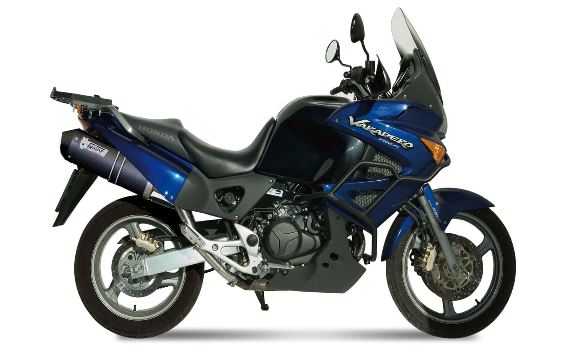 Escape Mivv 2 Oval carbono con tapa carbono Honda XL 1000 Varadero 2003-11