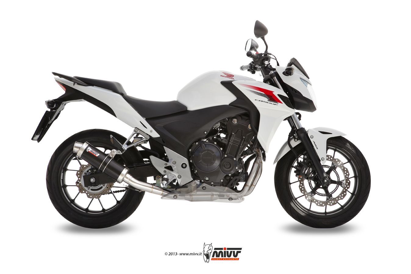 Escape Mivv GP black Honda CB 500 F / X / CBR 500 R 2013-15