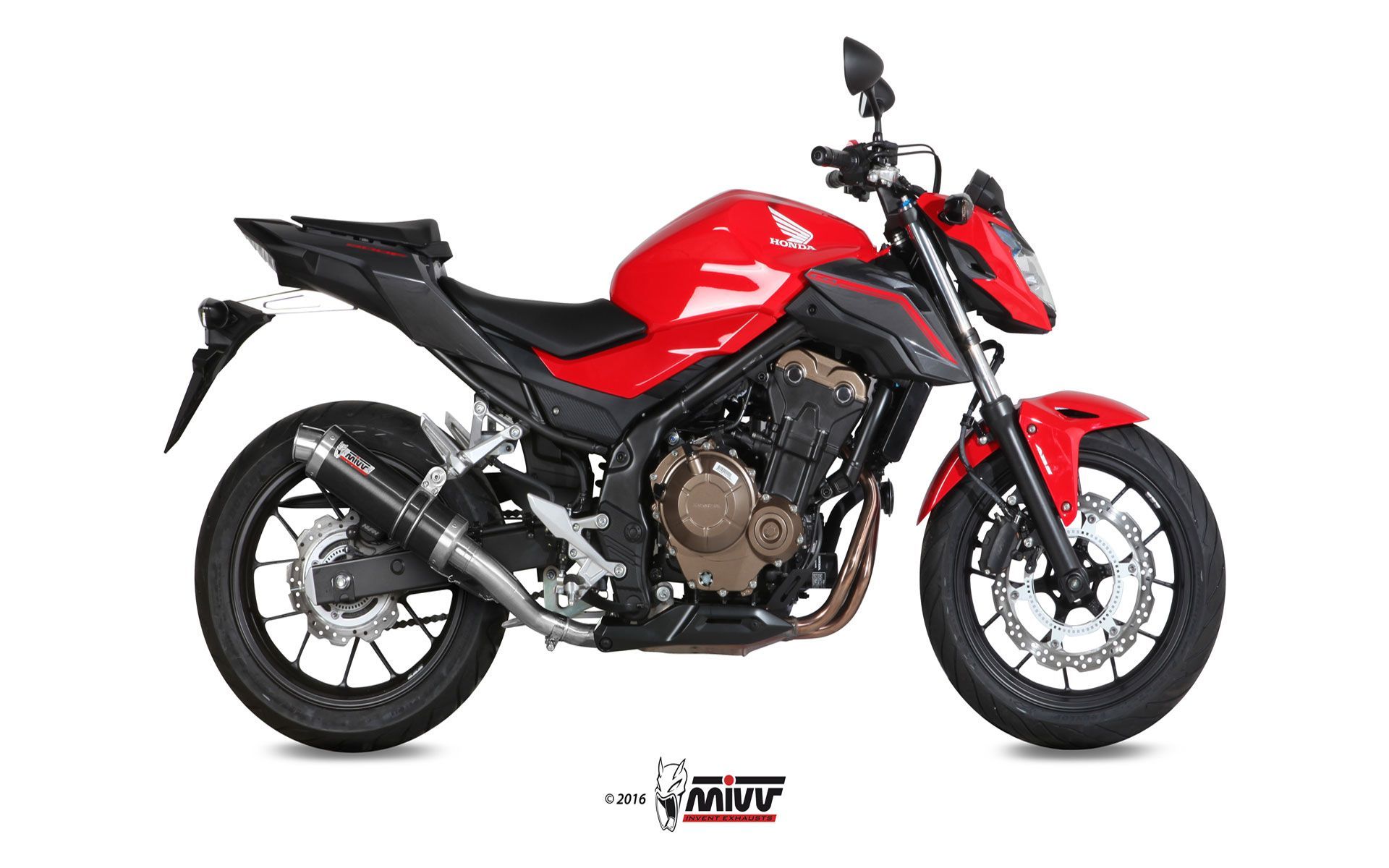 Escape Mivv GP black Honda CB 500 F 2016-18