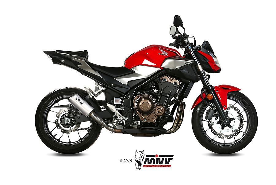 Escape Mivv Mk3 inox Honda CB 500 F 2019-24
