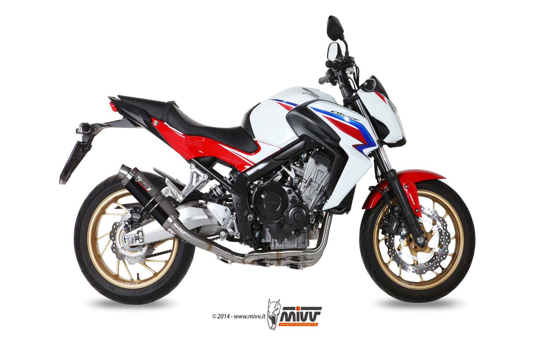 Escape Mivv Full system 4x2x1 GP black Honda CB 650 F 2014-18