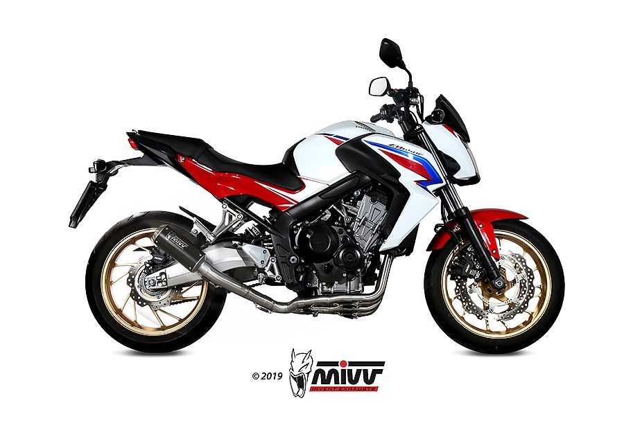 Escape Mivv Full system 4x2x1 MK3 black Honda CB 650 F 2014-18