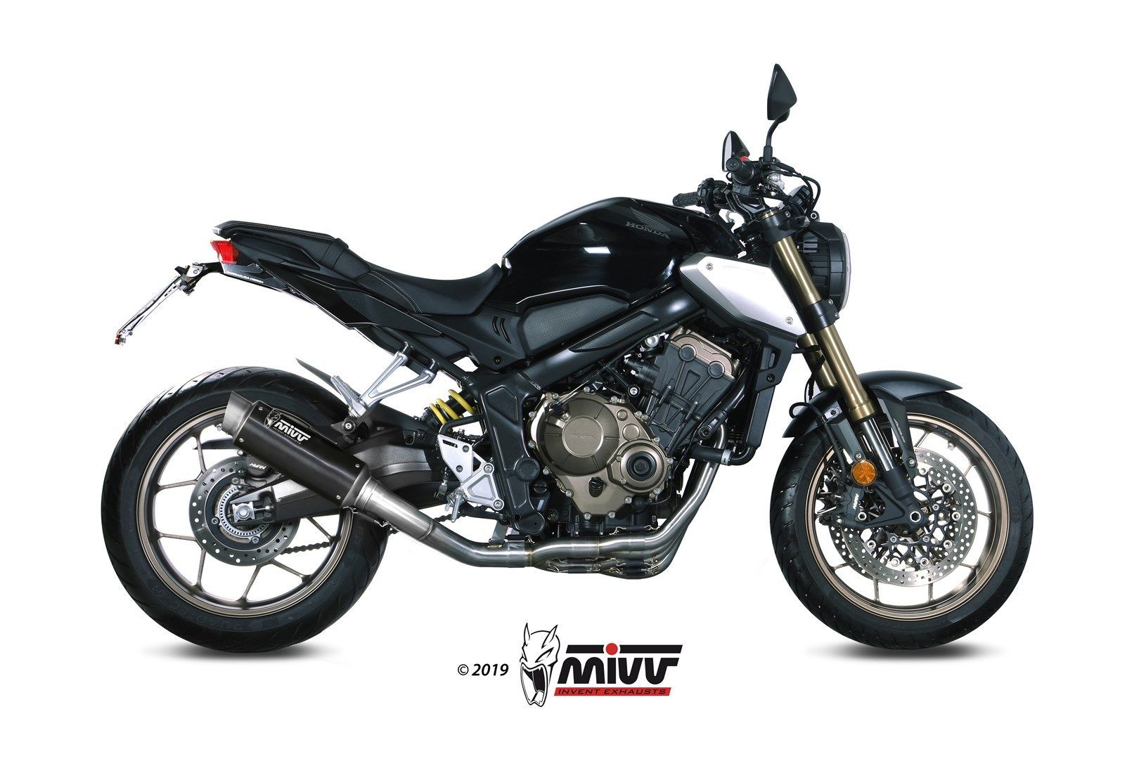 Escape Mivv Full system 4x2x1 GP Pro black Honda CB 650 R / CBR 650 R 2019-23