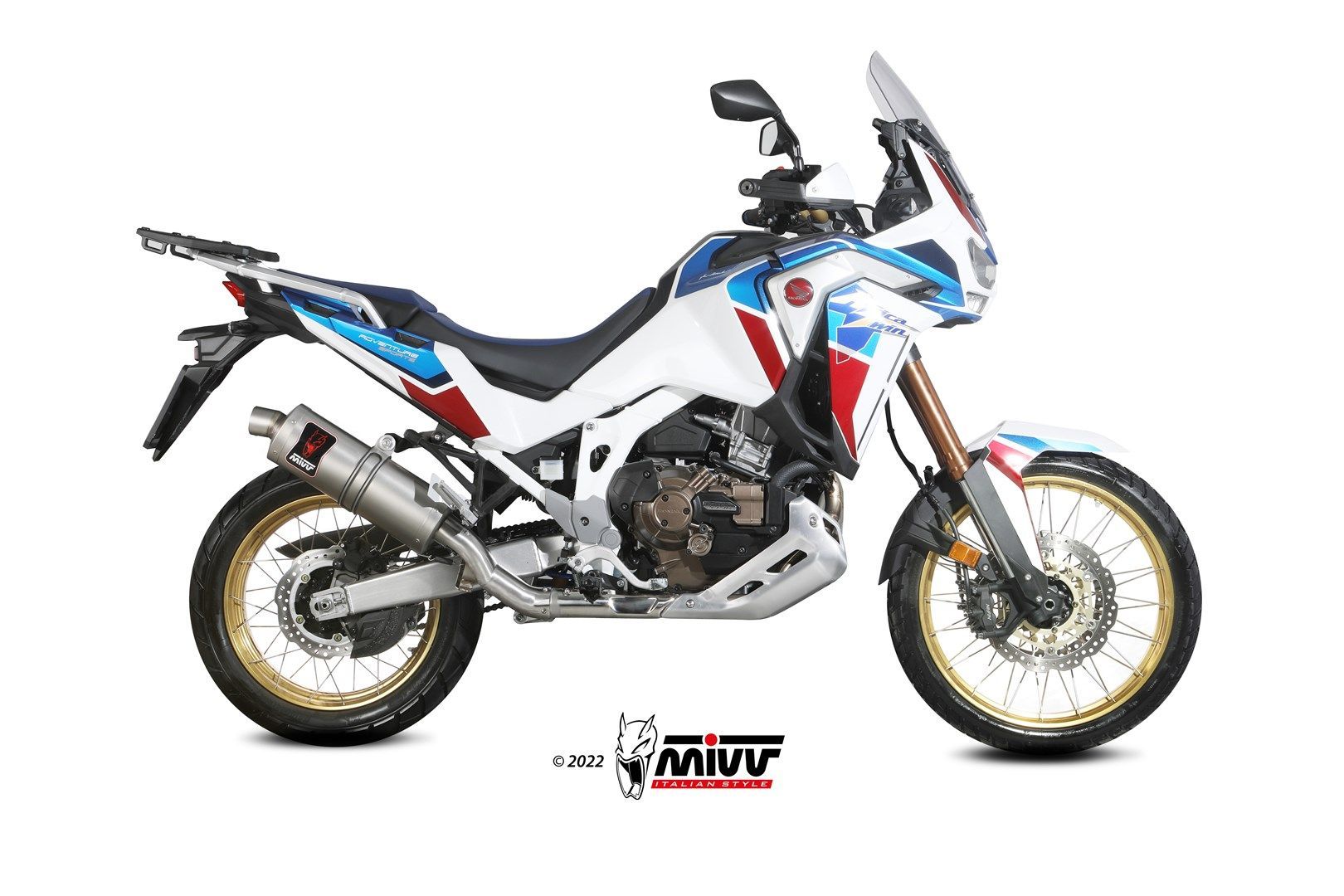 Escape Mivv Dakar inox Honda CRF 1100 L Africa Twin 2020-24