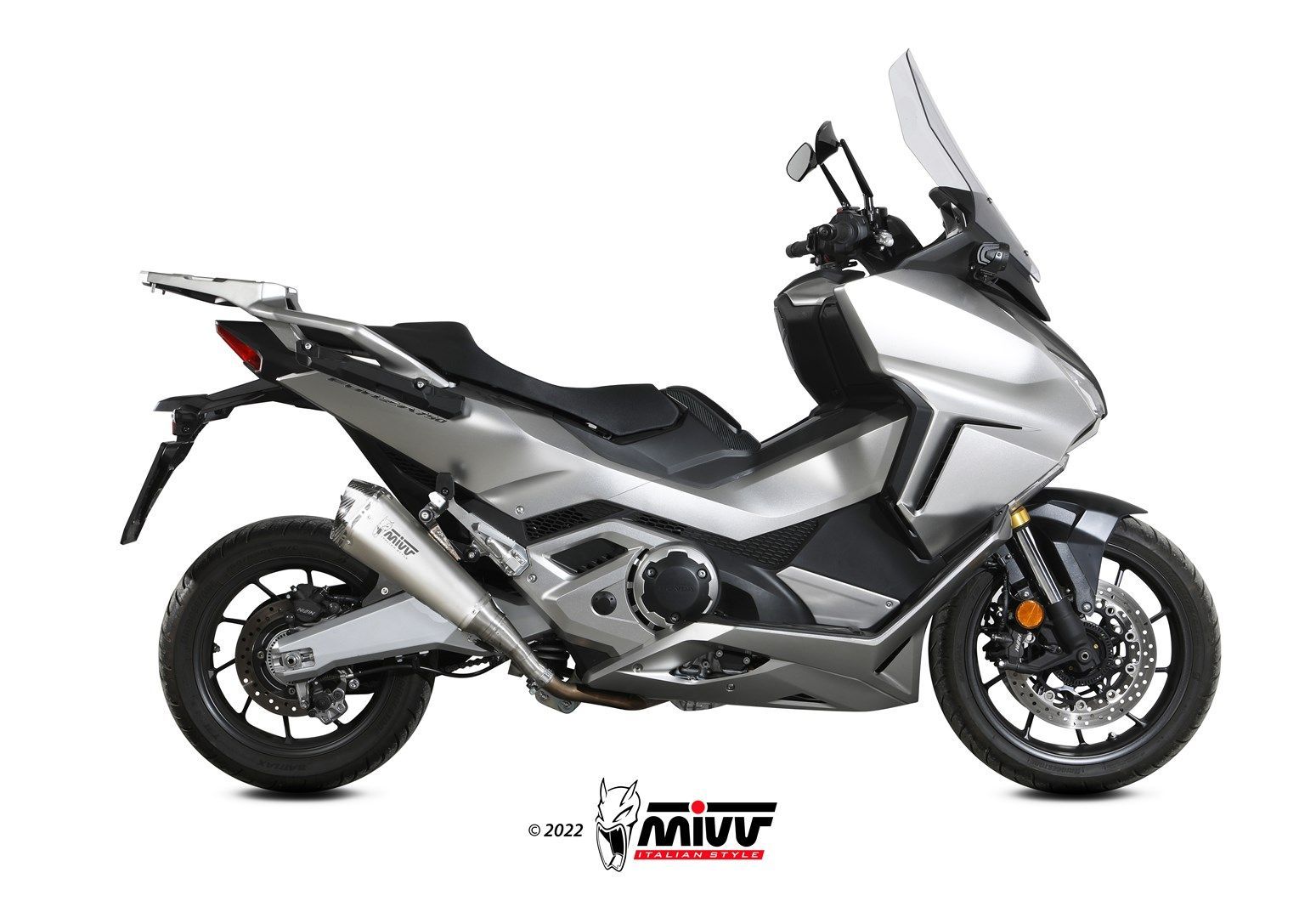 Escape Mivv Delta Race inox Honda Forza 750 2021-24