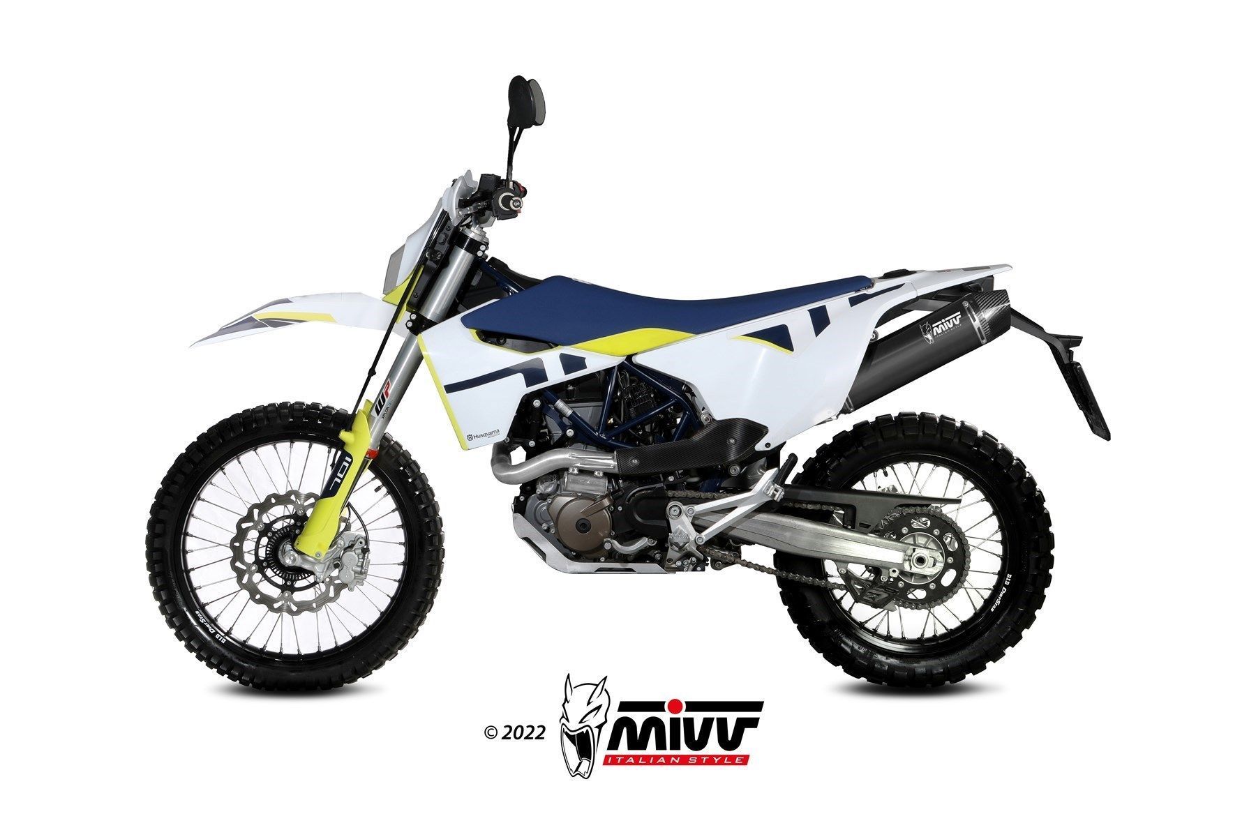 Escape Mivv  Oval black Husqvarna 701 Enduro / Supermoto 2021-24