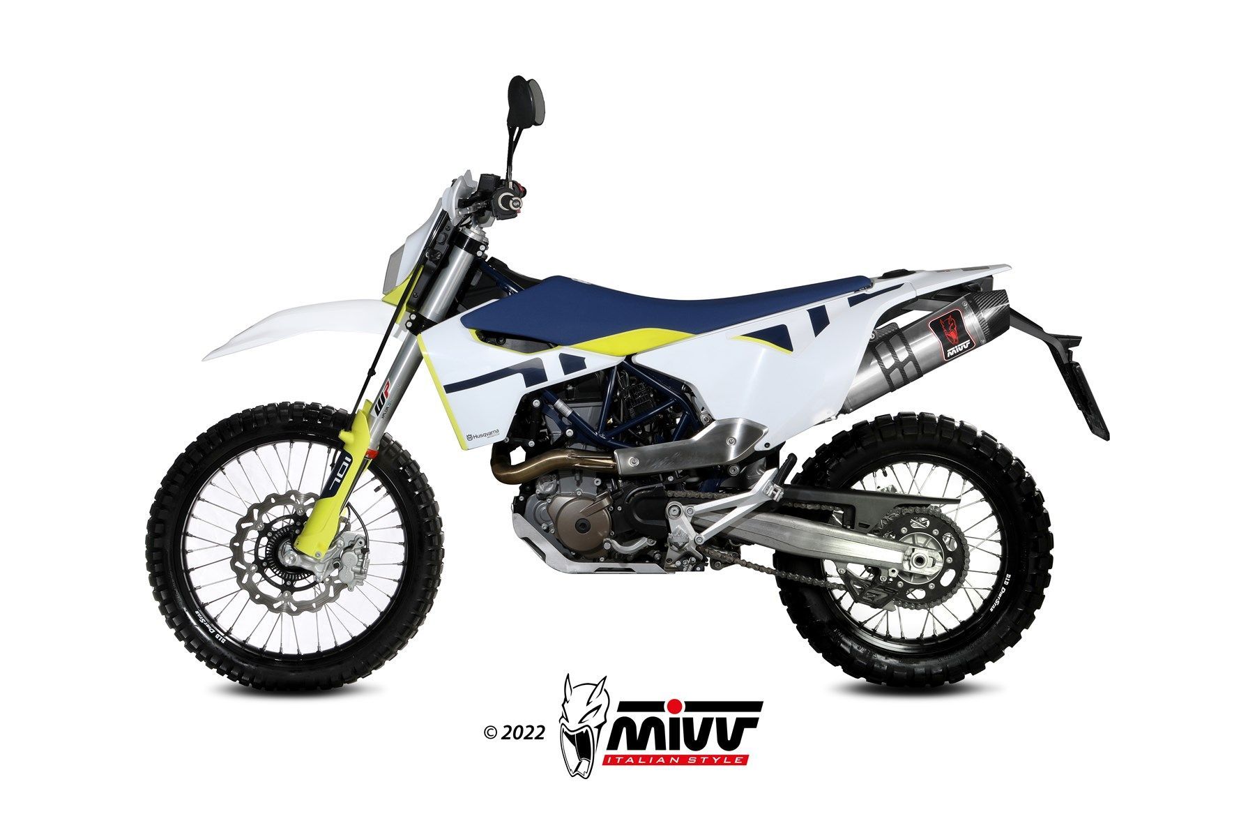 Escape Mivv  Oval inox Husqvarna 701 Enduro / Supermoto 2021-24