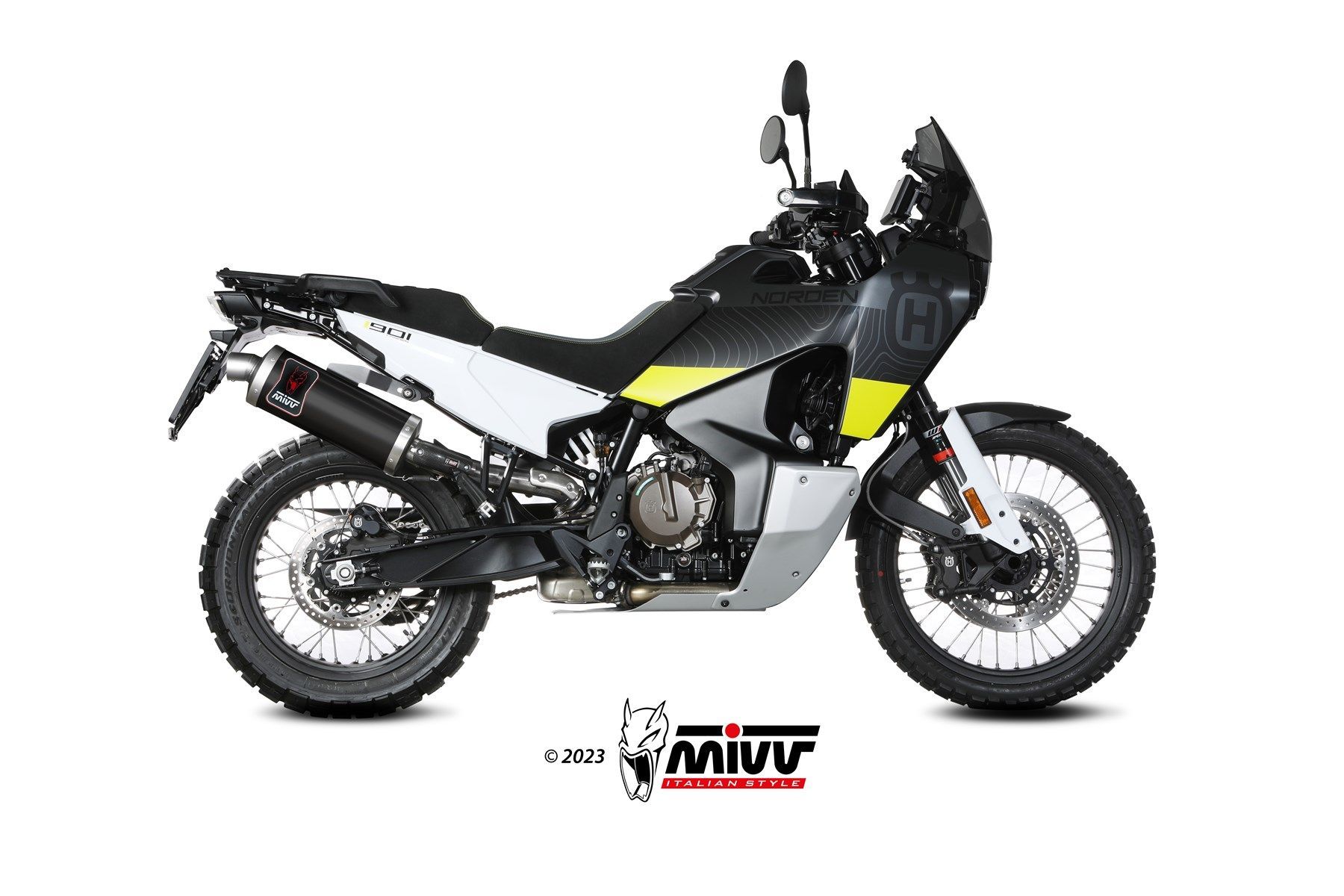 Escape Mivv  Dakar black Husqvarna Norden 901 2022-24