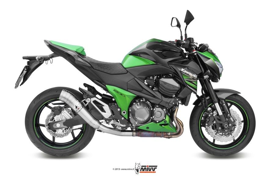 Escape Mivv Ghibli inox Kawasaki Z800 2013-16